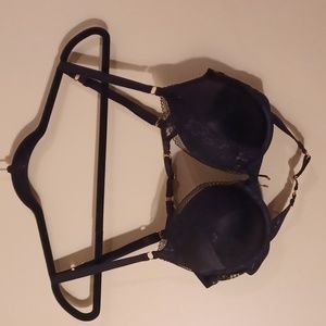 Victoria's Secret,NWOT! Black,push up,convertible bra.Sz.36C